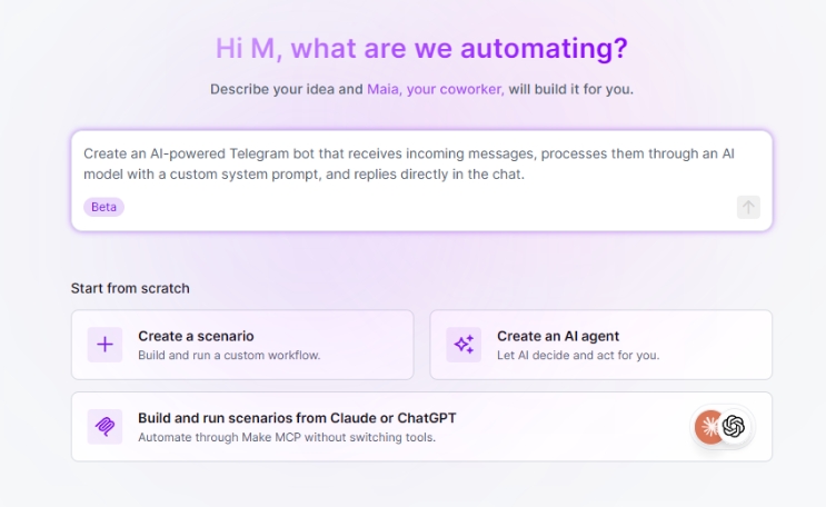 Make.comの使い方入門　無料プランでAI要約を自動化する