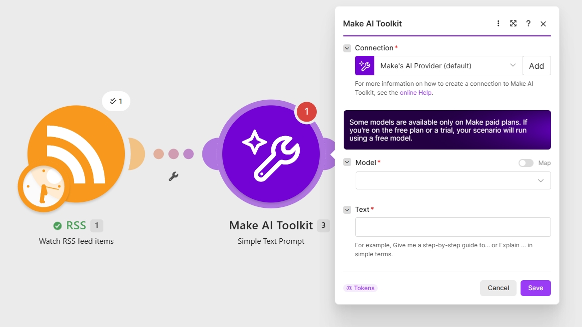 Make.comの使い方入門　無料プランでAI要約を自動化する